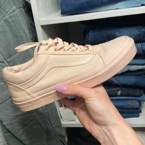 Worn twice! Vans baby pink originals - size 6